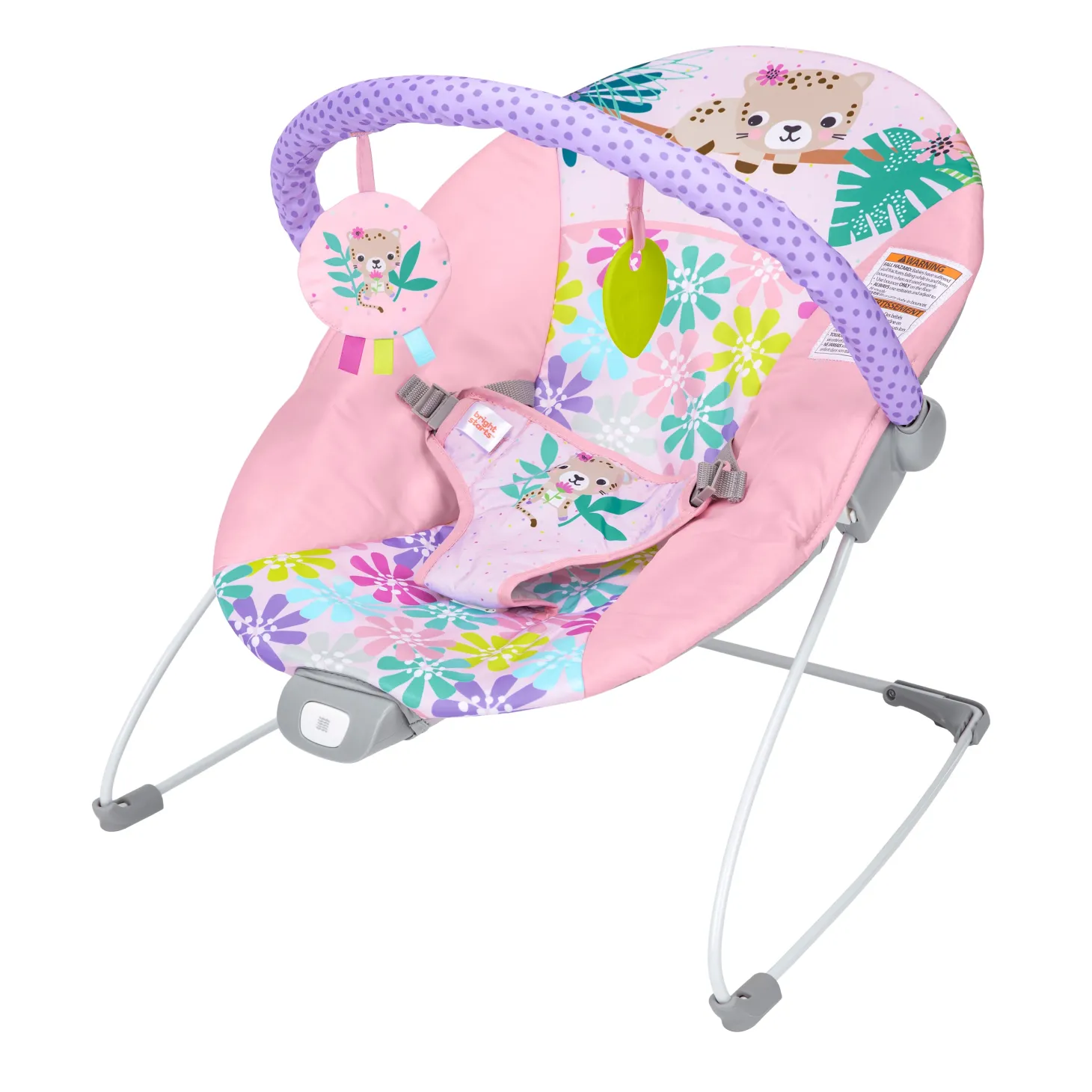 Bright Starts Transat avec vibrations Wildflower Wonders Rose