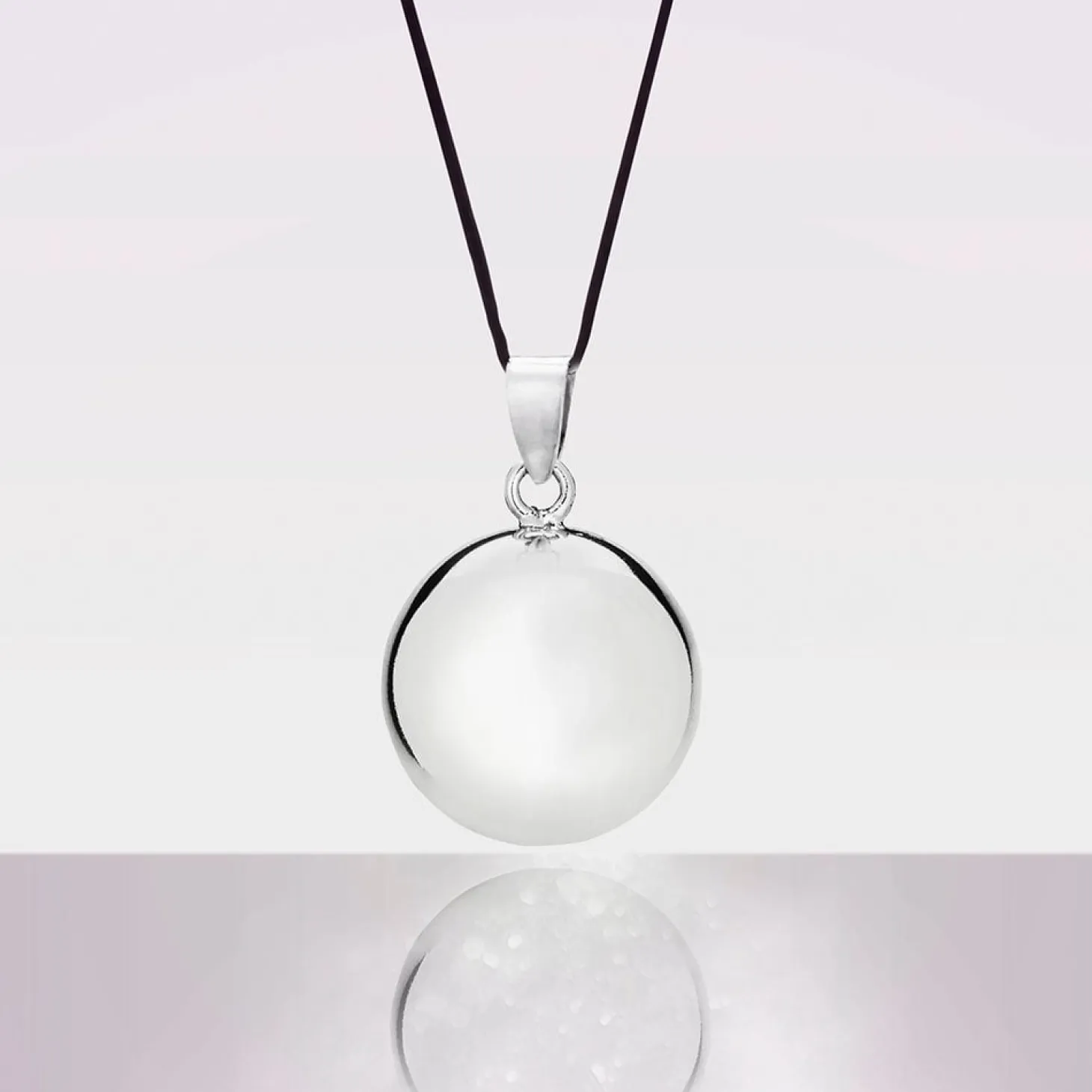 Cache cœur Bola de grossesse Glossy Rhodium