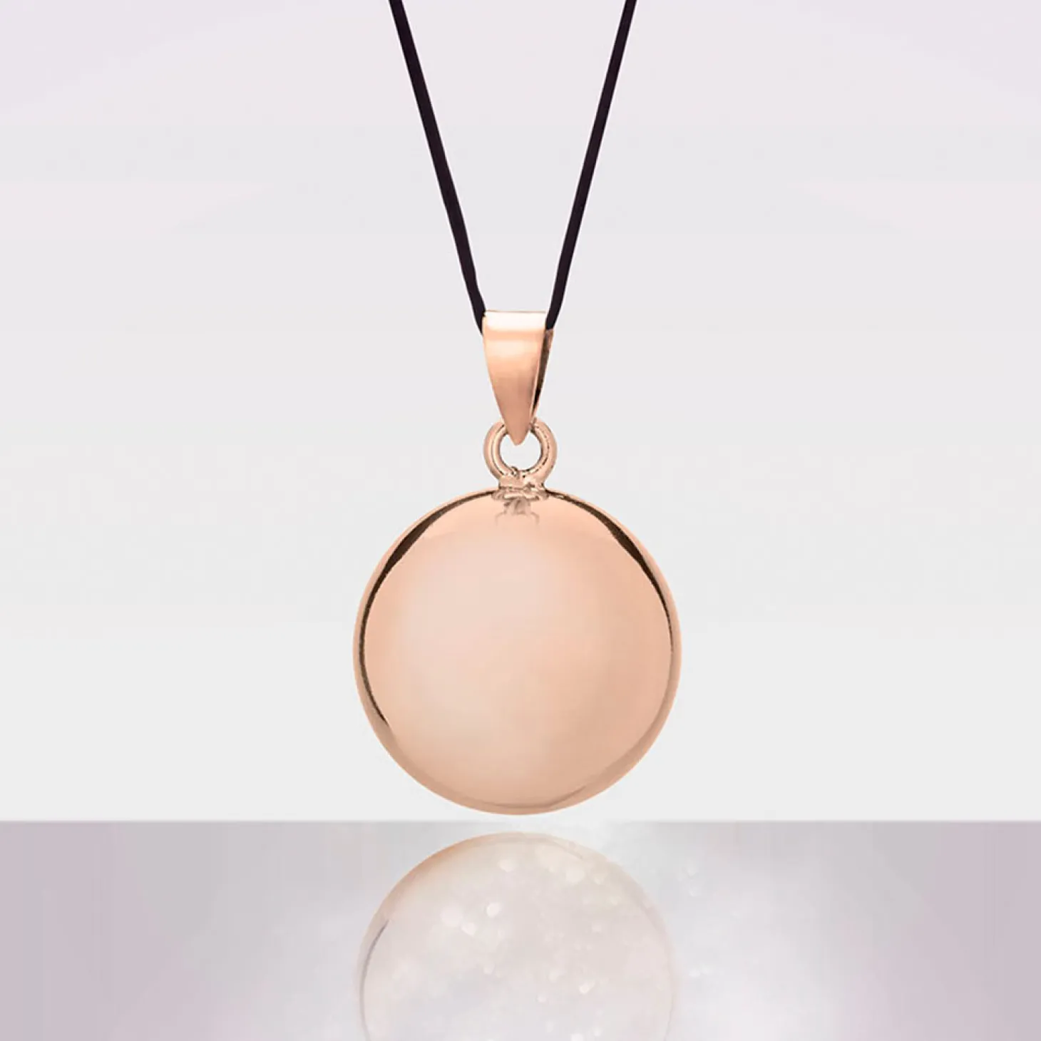 Cache cœur Bola de grossesse Glossy Rhodium/Or Rose