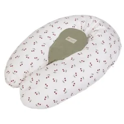 Candide Coussin de maternité multirelax Polyester Coton Imprime Cerises