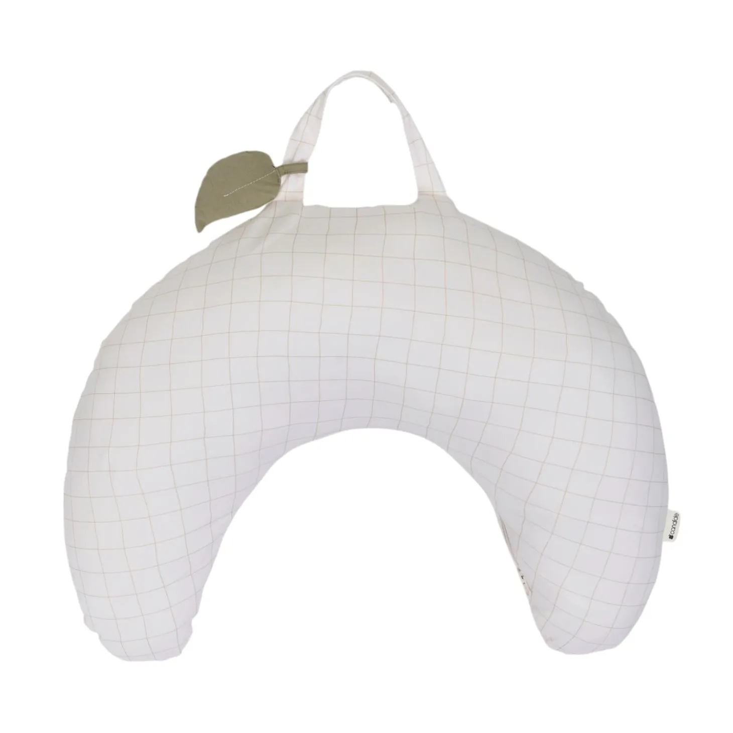 Candide Coussin de Maternité Nomade Mini Moon Jersey Grid Beige