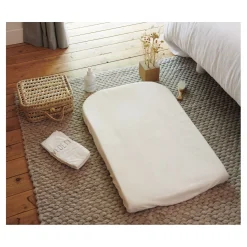 Candide                    Housse de matelas à langer éponge viscose de bambou    Écru            50x75 cm