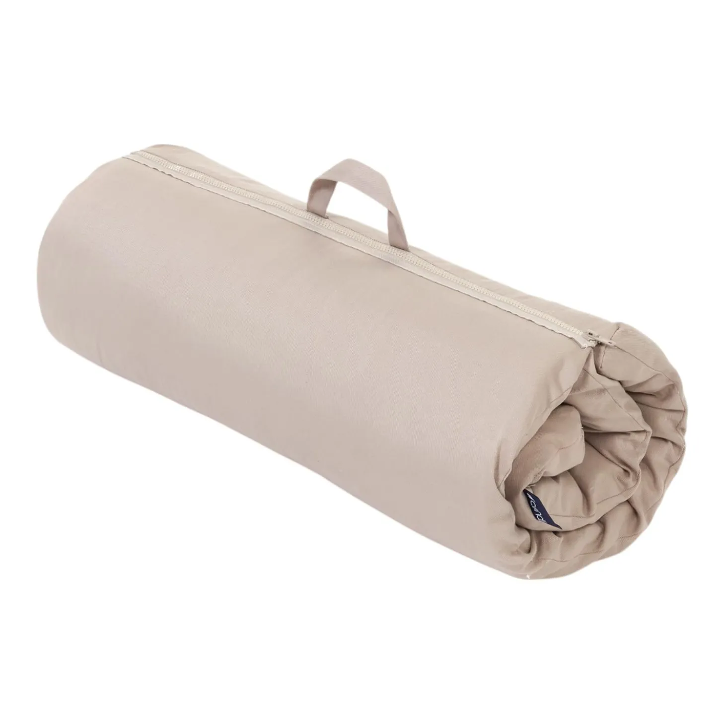 Candide Matelas de Voyage Enroulé Zipé Beige