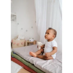 Candide Matelas de Voyage Enroulé Zipé Beige