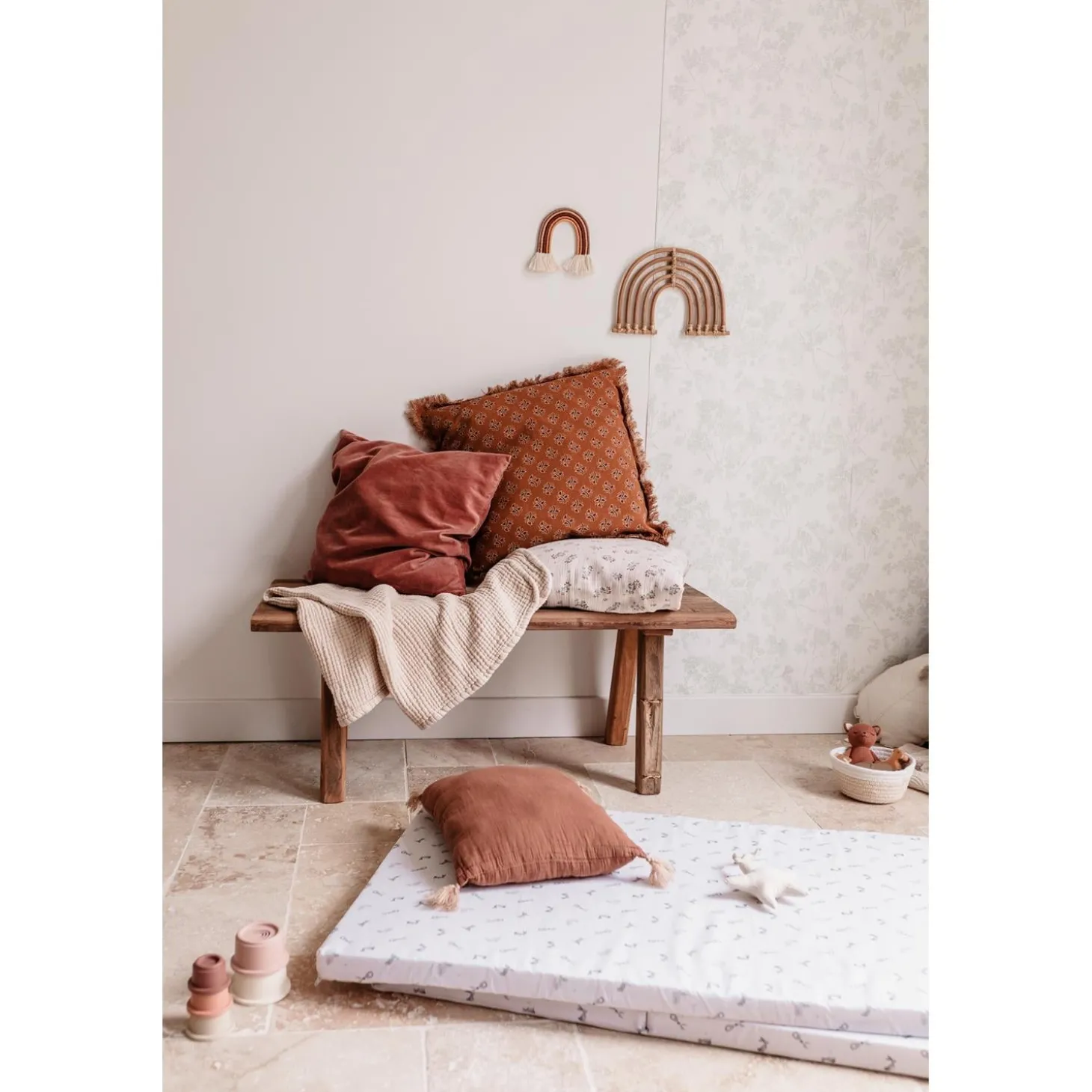Candide Matelas de voyage Lapins Imprime Lapins