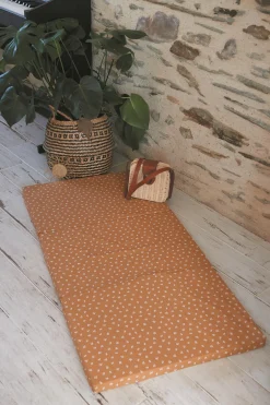 Candide Matelas de voyage pliant 3 parties Camel 60x120 cm
