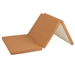 Candide Matelas de voyage pliant 3 parties Camel 60x120 cm