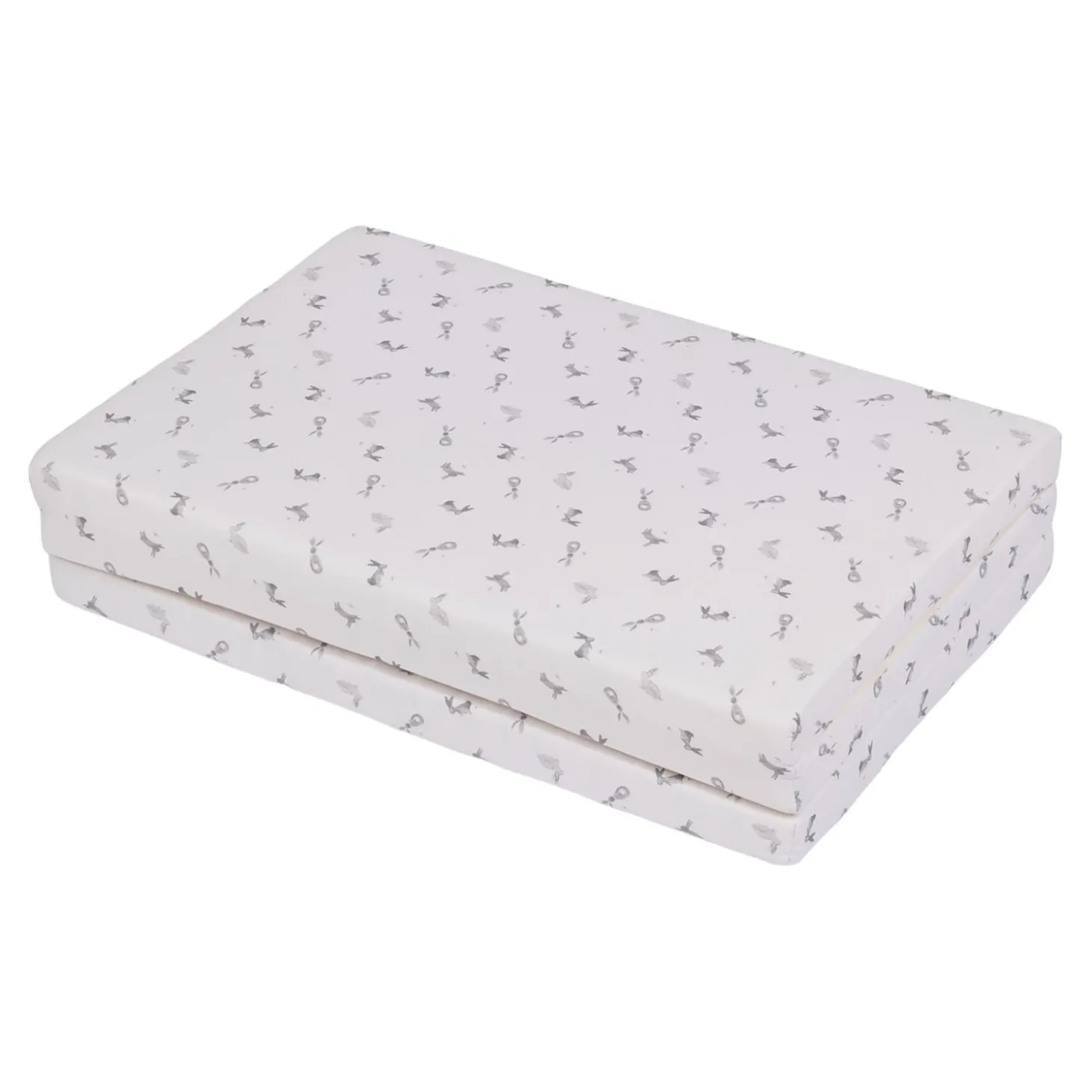 Candide Matelas de voyage Pliant 3 Parties Lapins Imprime Lapins