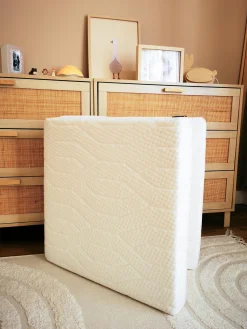 Candide Matelas Pliant 2 parties Zen déhoussable Blanc 60x120 cm