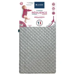Candide                    Matelas Résilience déhoussable    Gris