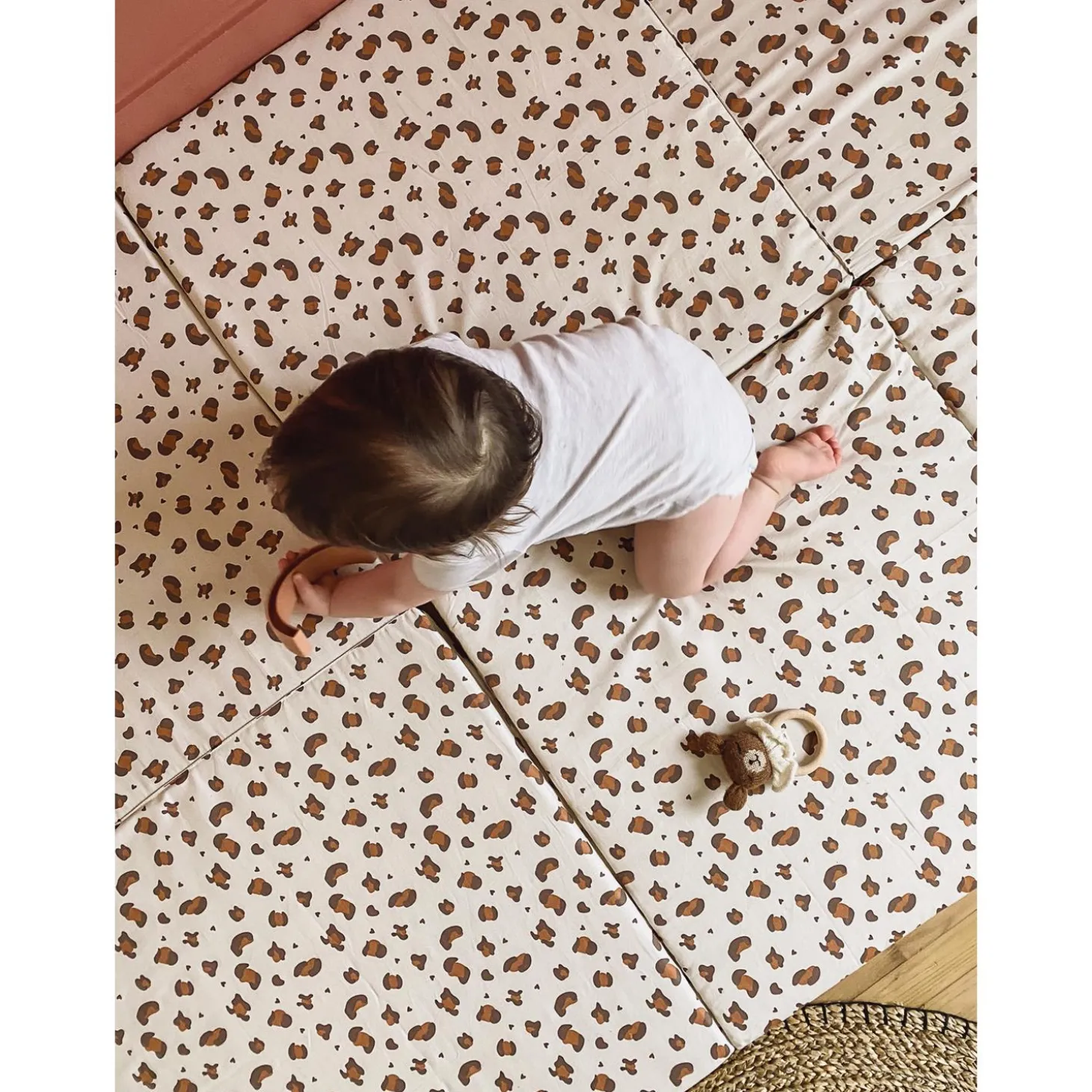 Candide Tapis de motricité Grand modèle Léopard 180x120 cm