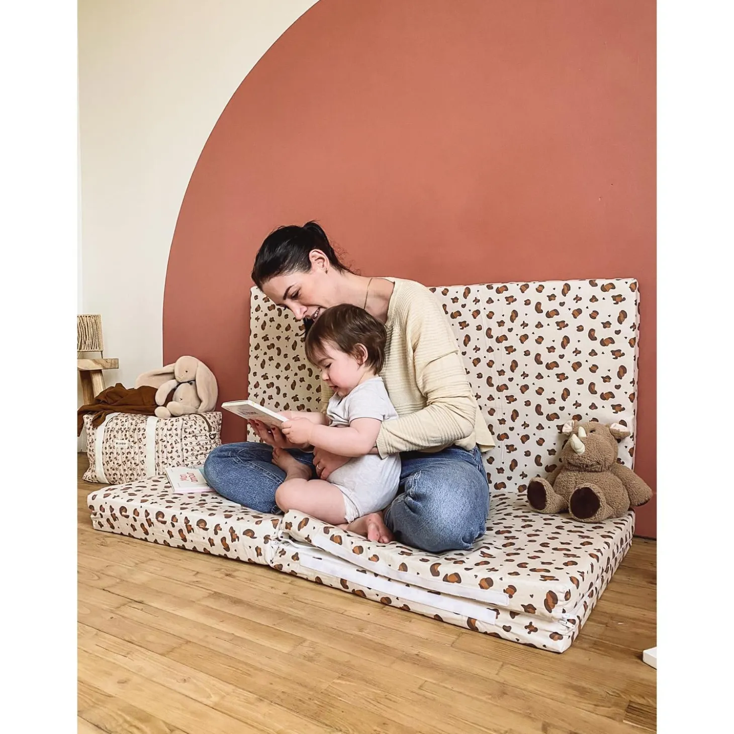 Candide Tapis de motricité Grand modèle Léopard 180x120 cm