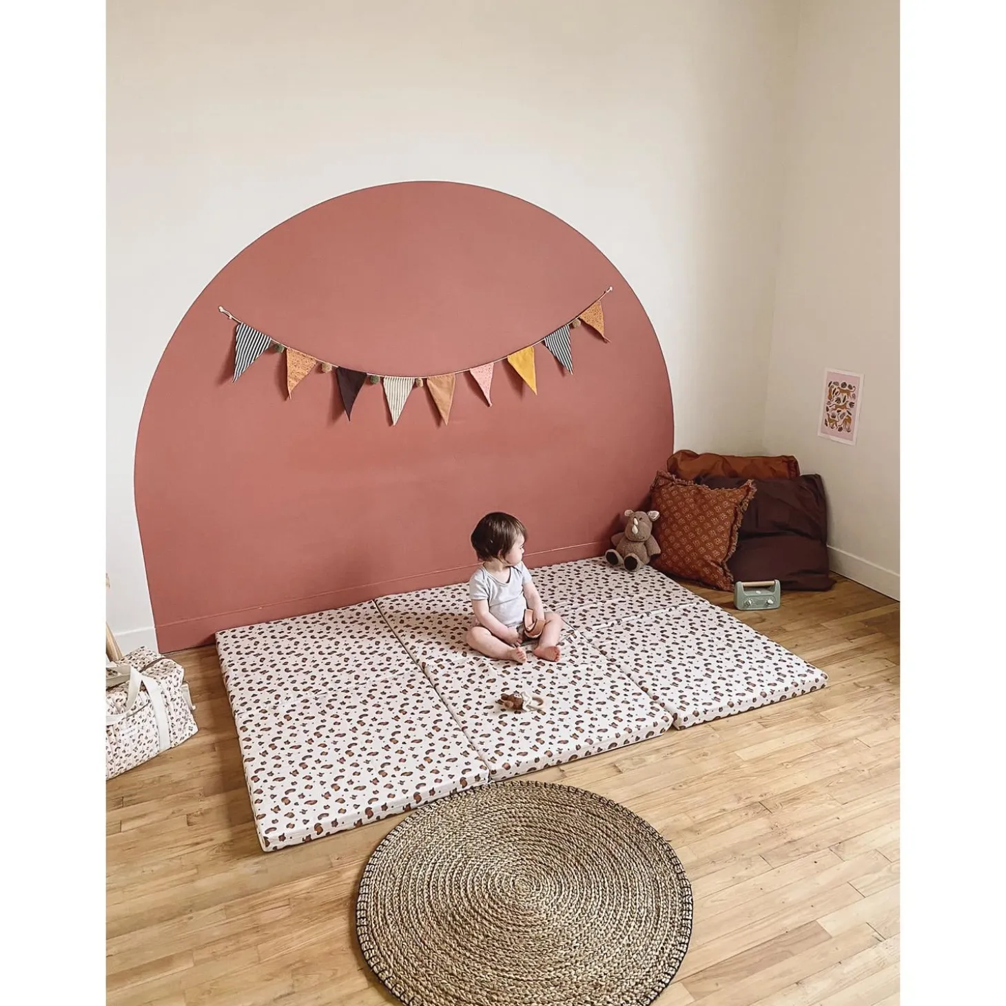 Candide Tapis de motricité Grand modèle Léopard 180x120 cm