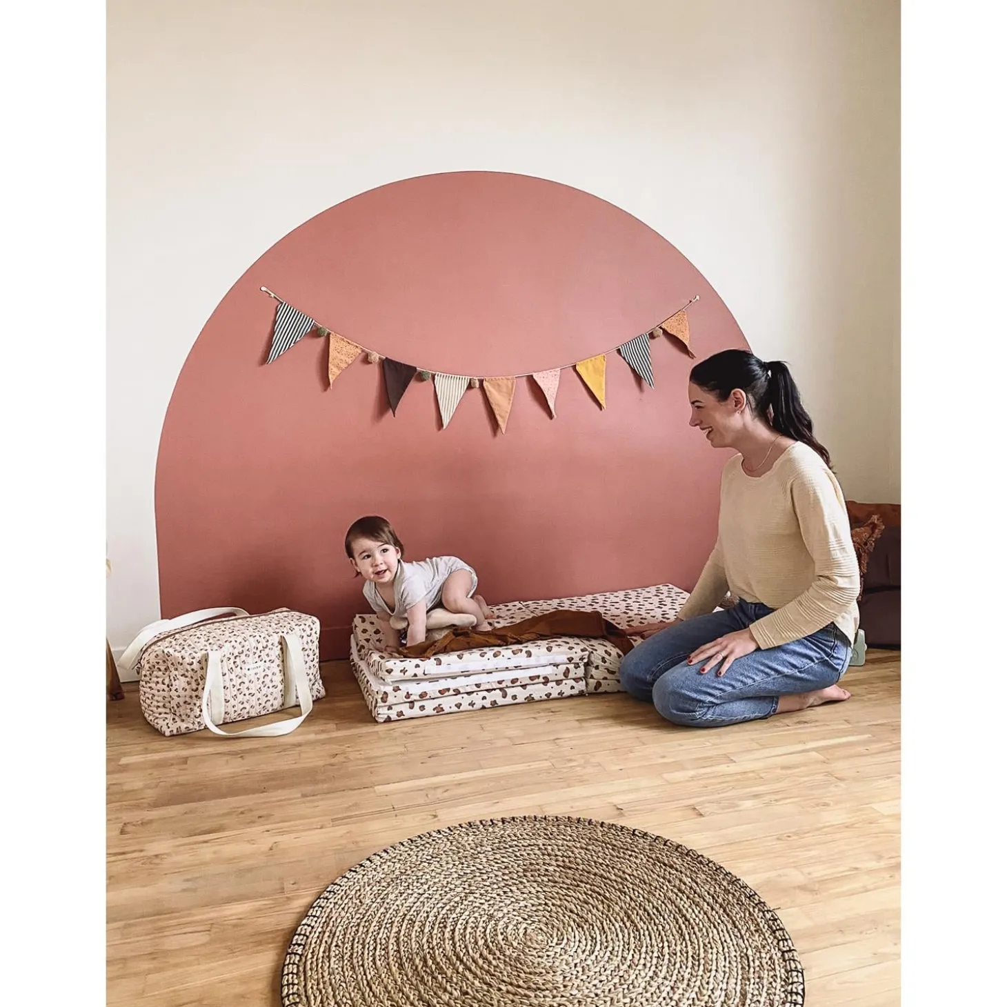 Candide Tapis de motricité Grand modèle Léopard 180x120 cm