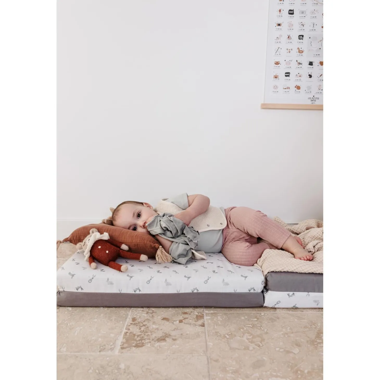 Candide Tapis de motricité Petit modèle Lapins 120x120 cm