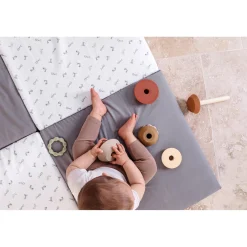 Candide Tapis de motricité Petit modèle Lapins 120x120 cm