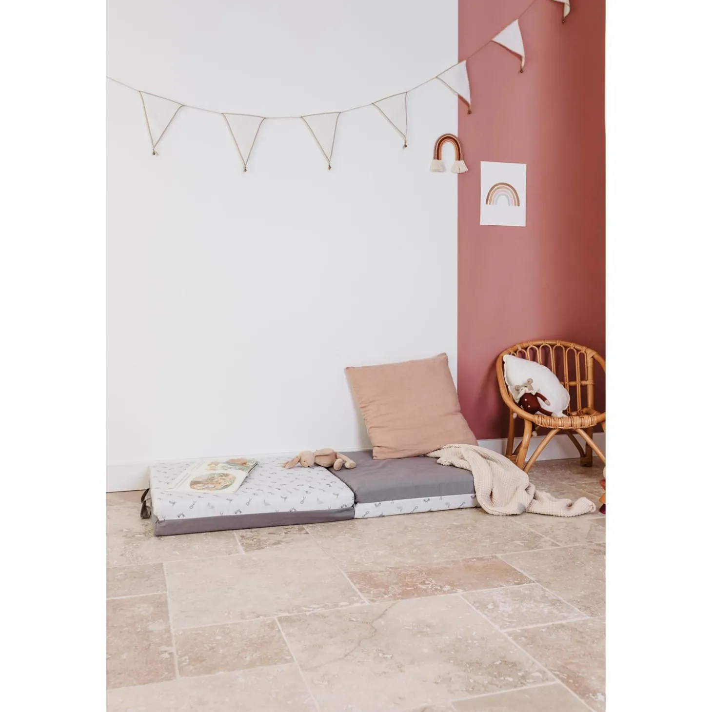 Candide Tapis de motricité Petit modèle Lapins 120x120 cm