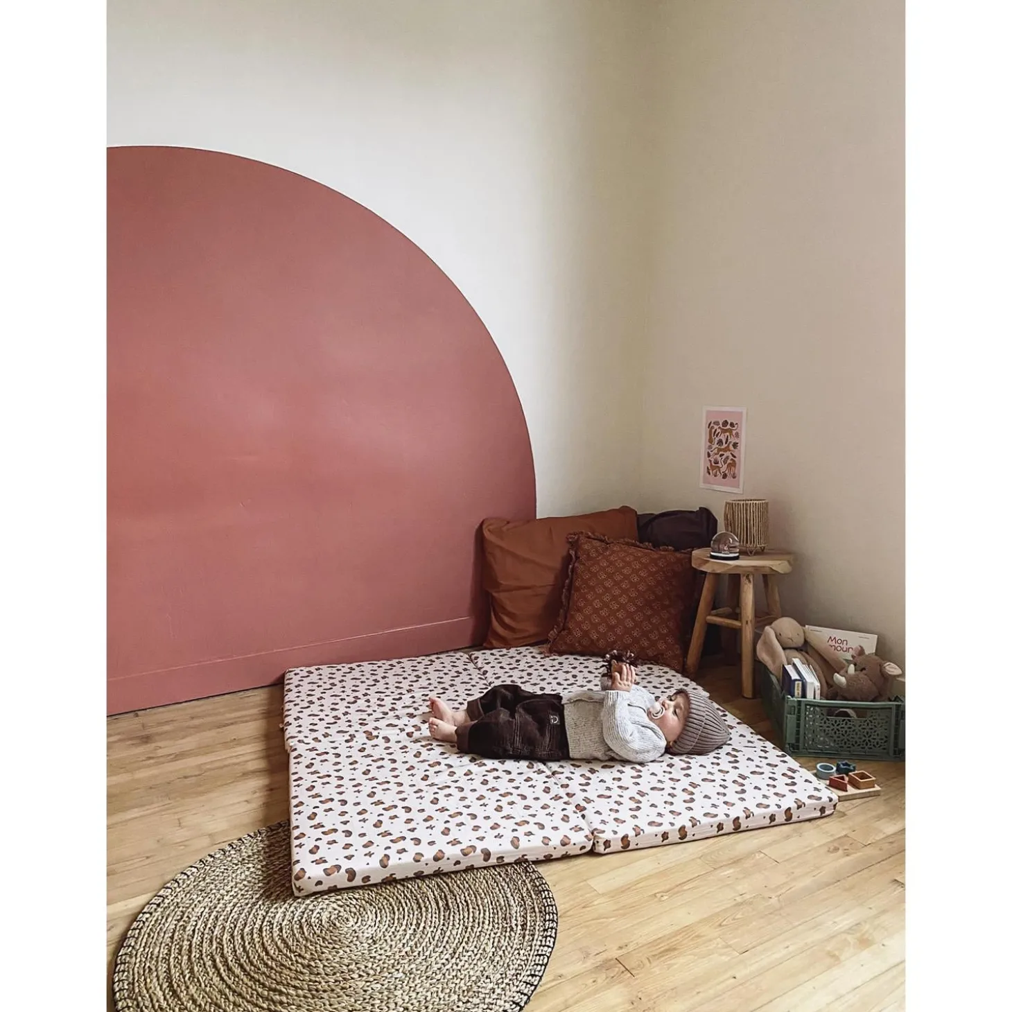Candide Tapis de motricité Petit modèle Léopard 120x120 cm