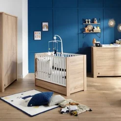 Chambre bébé complète Antonin : lit 60x120, commode, armoire de Sauthon