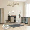 Chambre bébé complète Nova : lit 70x140, commode, armoire                            de Sauthon