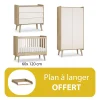 Chambre bébé complète : Vintage fresh lit 60x120 + plan offert                            de Vox