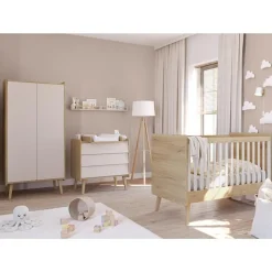 Chambre bébé complète : Vintage fresh lit 70x140 + plan offert de Vox