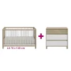 Chambre bébé duo Achille : lit 70x140, commode                            de Galipette