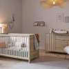 Chambre bébé duo Calypso Chêne: Lit bébé 70x140, Commode 3 tiroirs 1 porte                            de Galipette