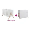 Chambre bébé duo Swing : lit 60x120 commode                            de Micuna