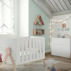 Chambre bébé duo Swing : lit 60x120 commode                            de Micuna