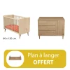 Chambre duo bébé Ilot avec lit arty +  plan offert                            de Sauthon