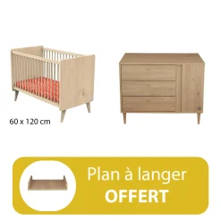 Chambre duo bébé Ilot avec lit arty +  plan offert                            de Sauthon