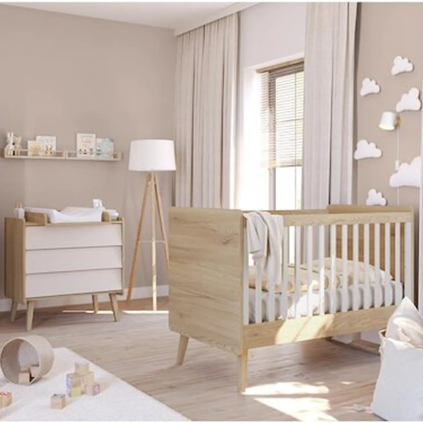 Chambre duo Vintage fresh lit 70x140 + plan offert de Vox