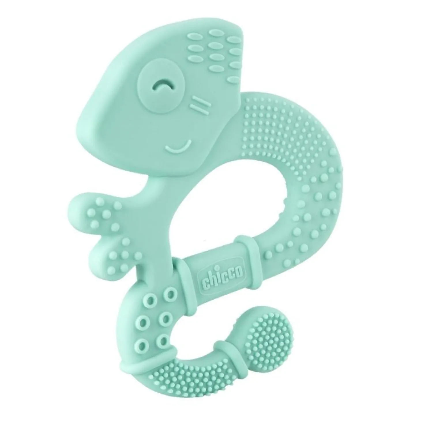 Chicco Anneau de dentition Soft&Clean Iguane Bleu 2 mois+