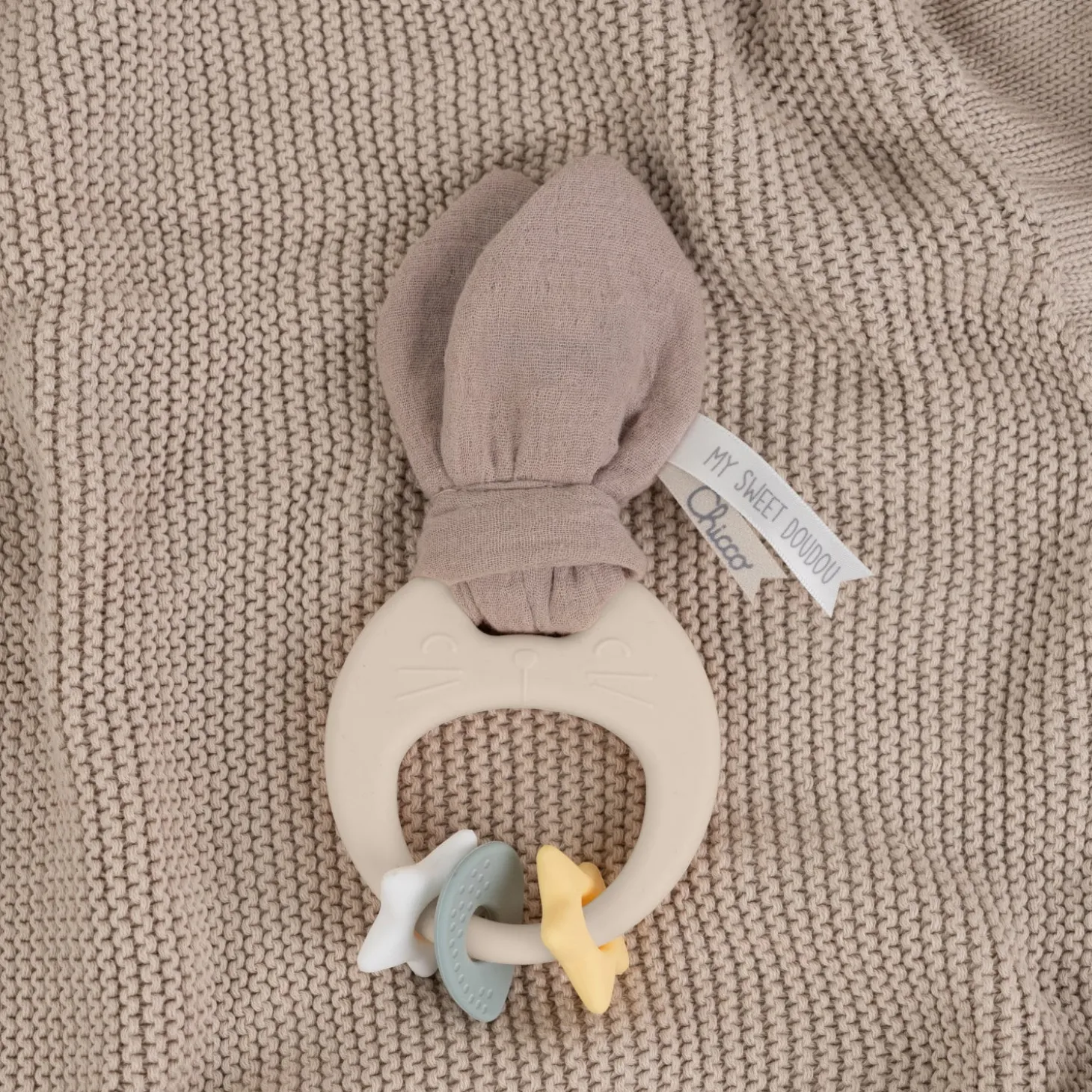 Chicco Anneau de Dentition souple Lapin Multicolore