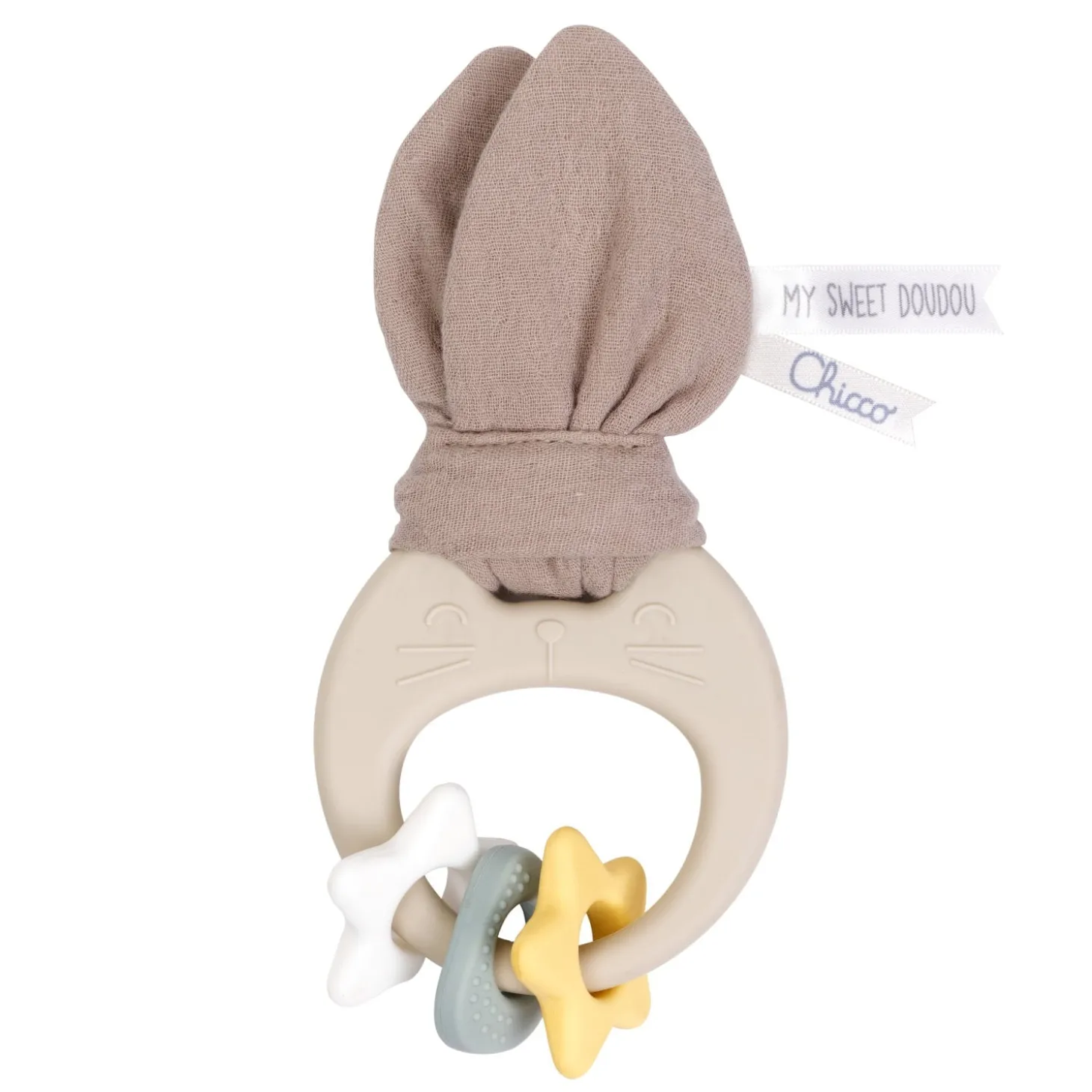 Chicco Anneau de Dentition souple Lapin Multicolore