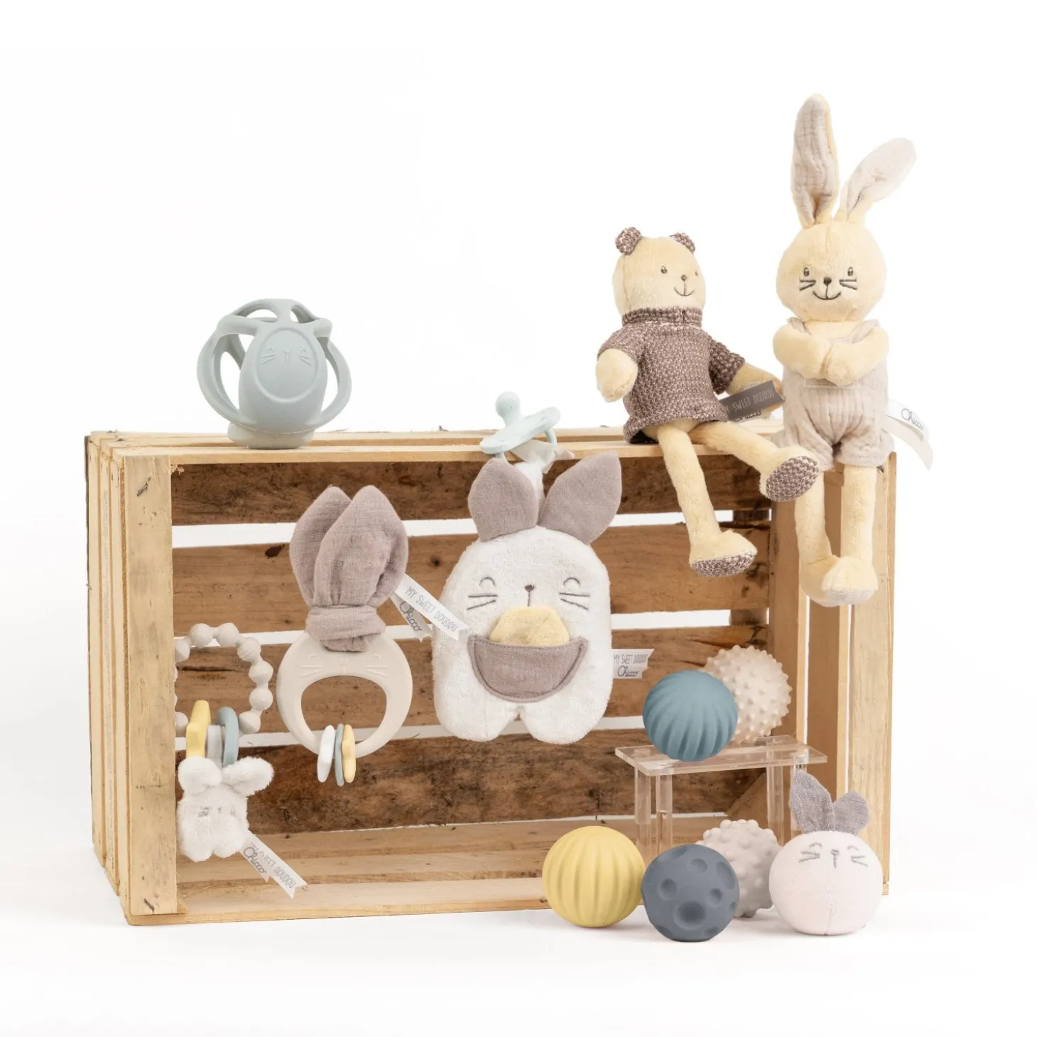 Chicco Anneau de Dentition souple Lapin Multicolore