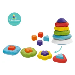 Chicco Anneaux à Empiler 2 en 1 S2 Multicolore