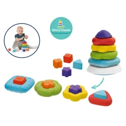 Chicco Anneaux à Empiler 2 en 1 S2 Multicolore