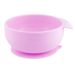 Chicco                    Bol en silicone avec ventouse    rose            6 mois+