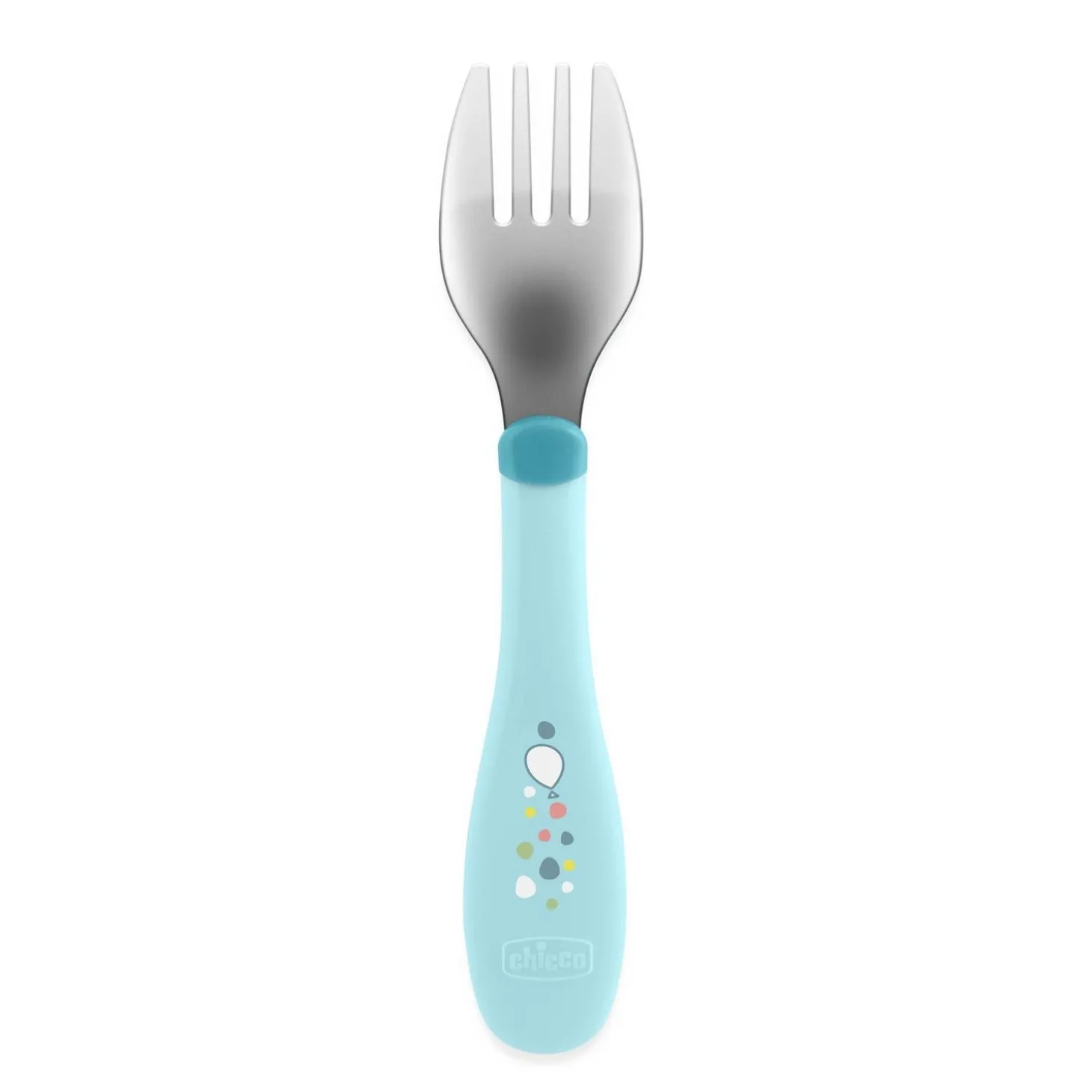 Chicco Couverts En Métal Bleu