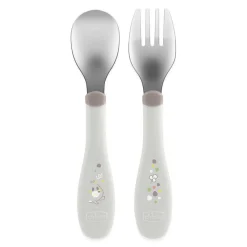 Chicco Couverts En Métal Gris