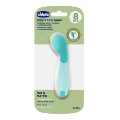 Chicco Cuillère Coudée Bleu