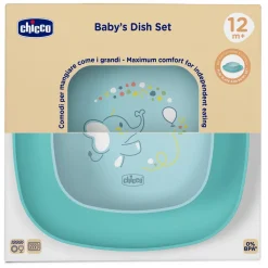 Chicco Ensemble d'assiettes Bleu