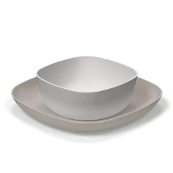 Chicco Ensemble d'assiettes Gris