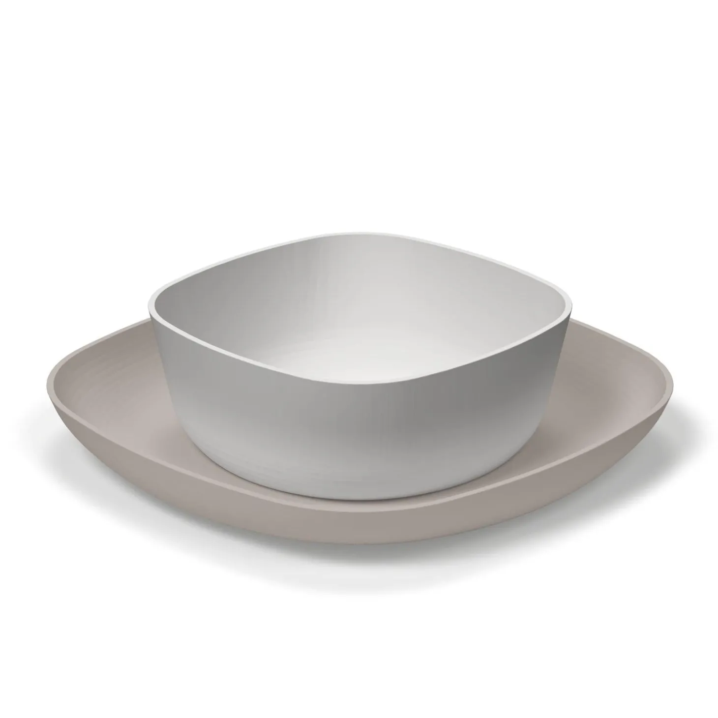 Chicco Ensemble d'assiettes Gris