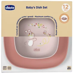 Chicco                    Ensemble d'assiettes    Rose