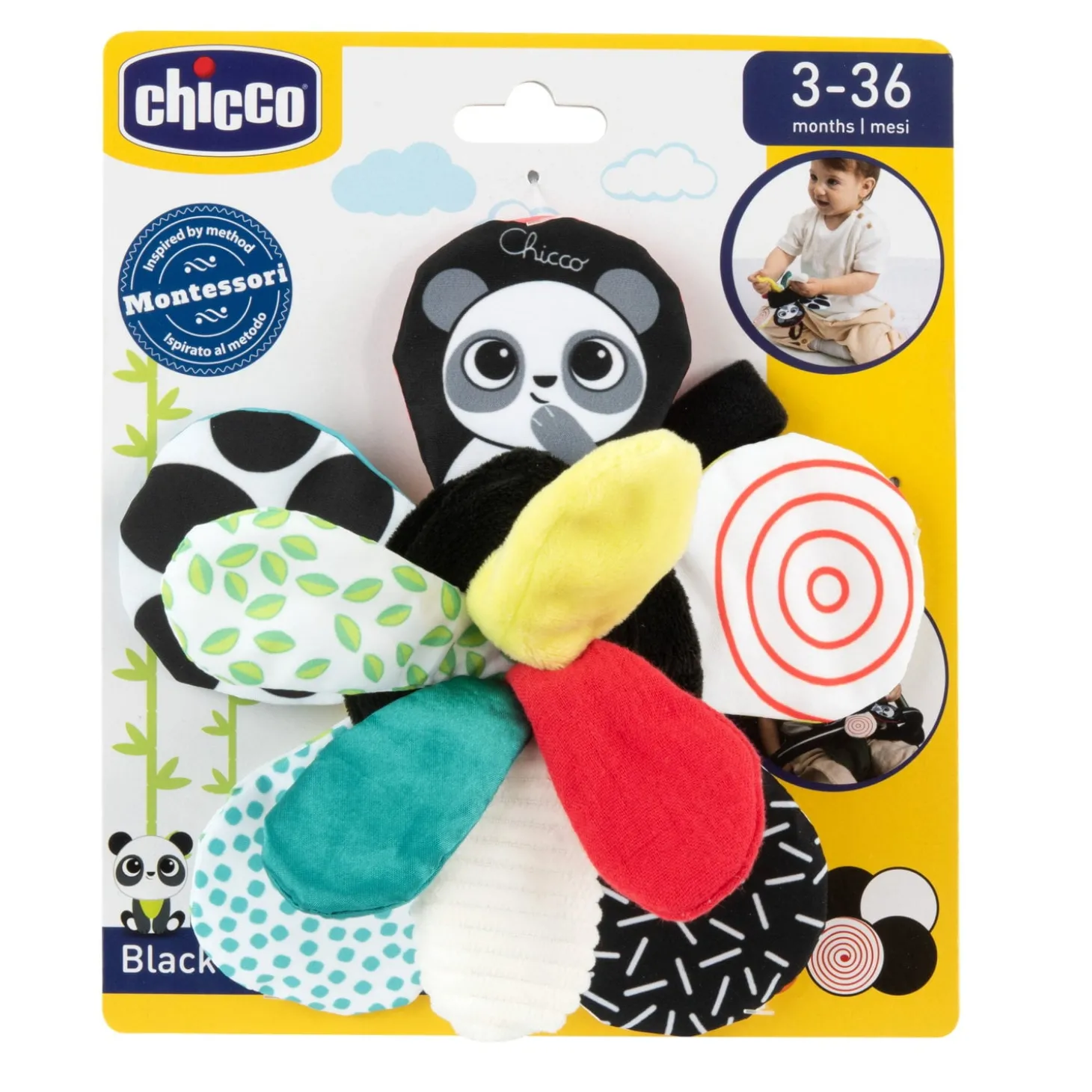Chicco Fleur Noir & Blanc Noir