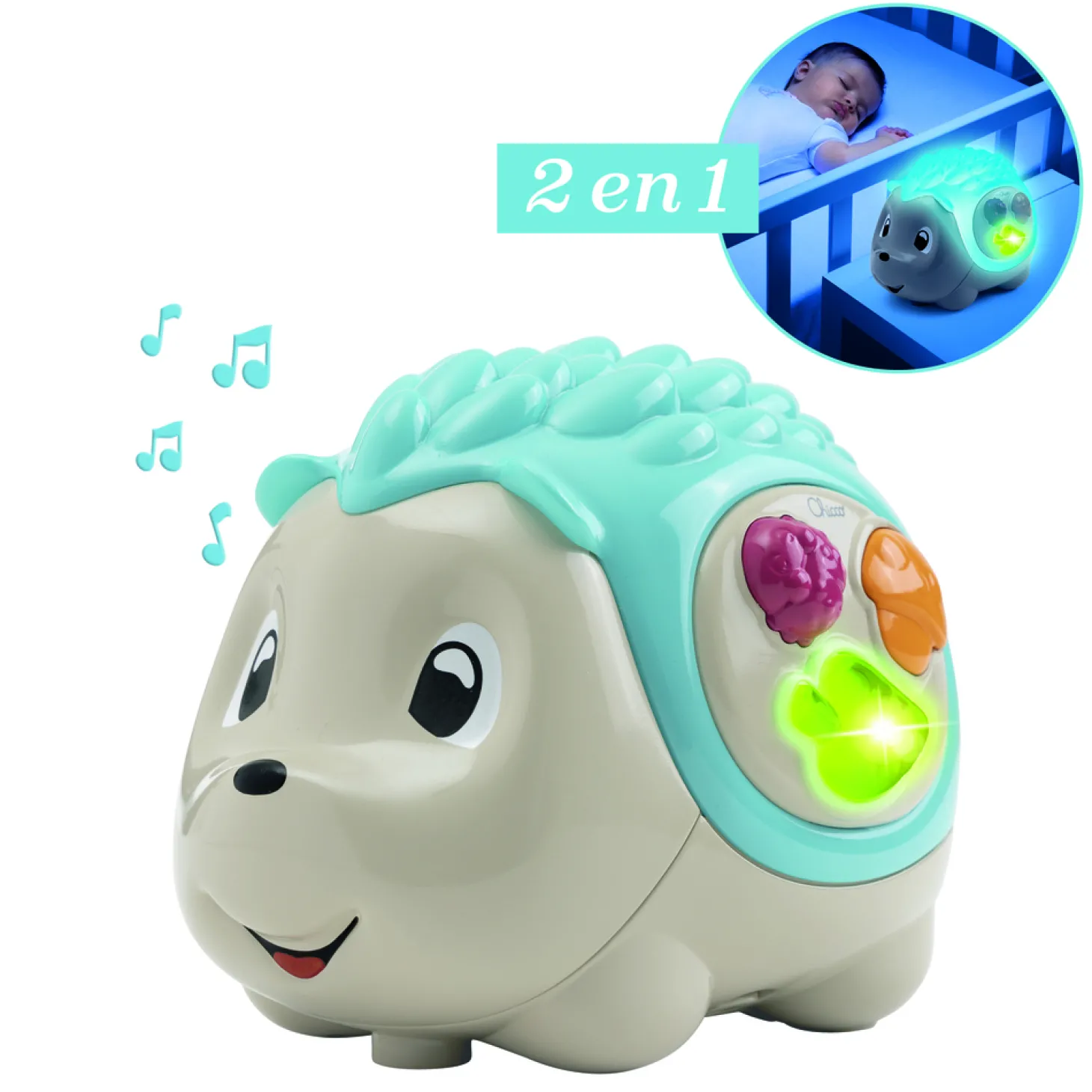 Chicco Jouet Hérisson sensoriel Day&Night Multicolore