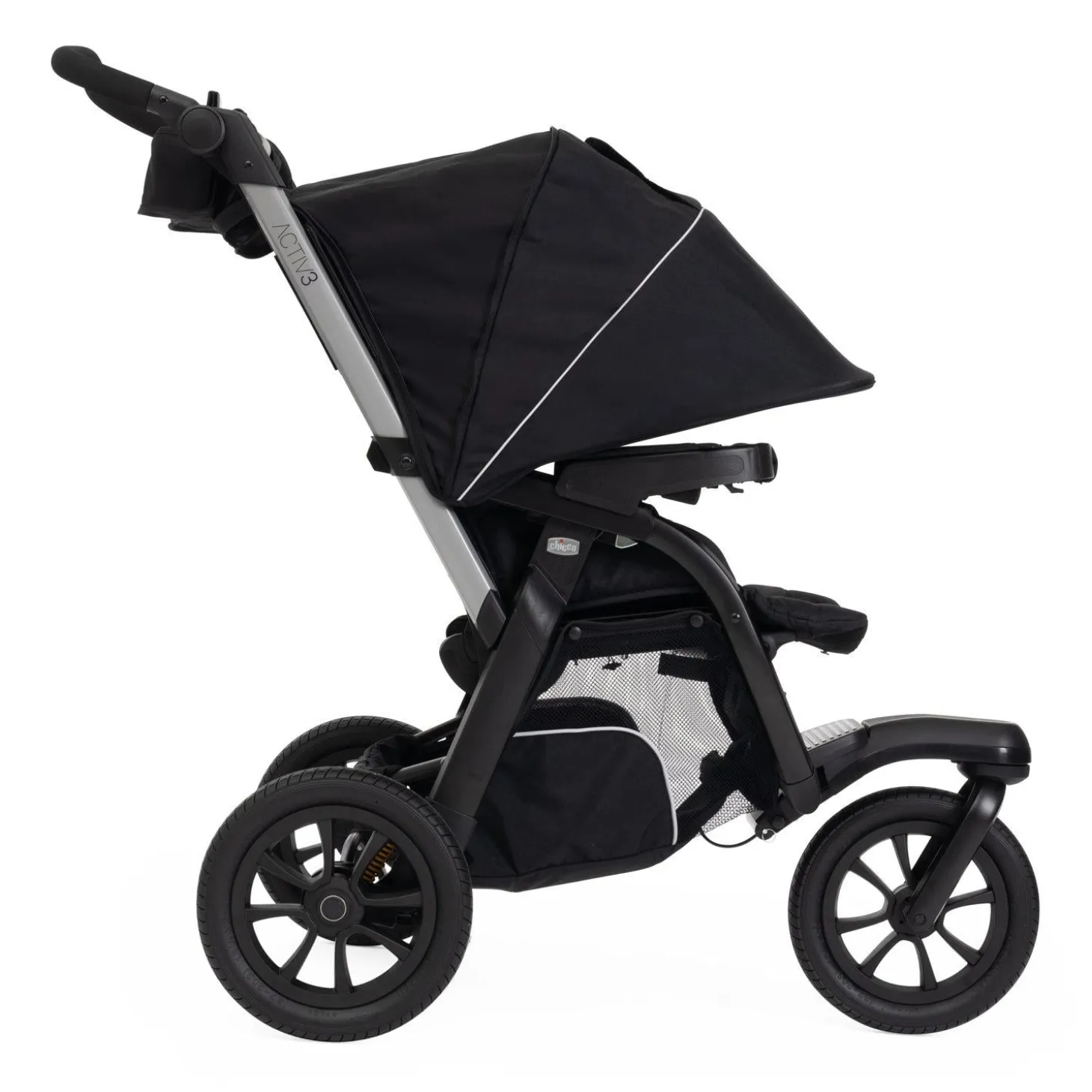 Chicco Poussette Activ3 avec adaptateurs Ebony